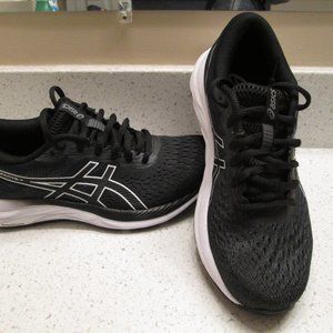 Womens Asics Gel Excite 7, Gray-Black, Size 7 1/2